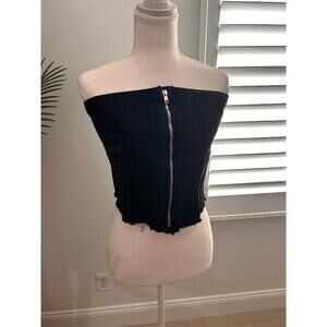 Emerson Lang Contemporary Black Corset Top – Size M NWT